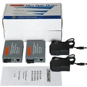 Fiber Optic to LAN HTB-3100 A+B Netlink FO to RJ45 Media Converter Adaptor Kabel_2