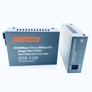 Fiber Optic to LAN HTB-3100 A+B Netlink FO to RJ45 Media Converter Adaptor Kabel_3