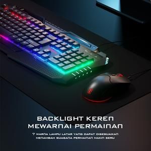 GAMEN Gaming Mouse Keyboard Combo Station II Black (RGB BackLight)_2