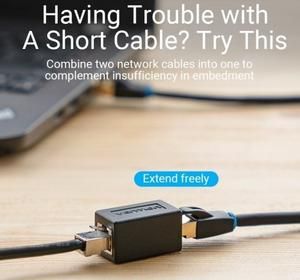 Barrel RJ45 Penyambung Kabel Ethernet LAN CAT5 CAT6 Vention IPV_3