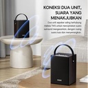 VIVAN VS35 Speaker Karaoke Bluetooth v5.3 TWS Connect Material Kayu Microphone, _3