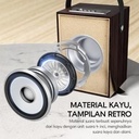 VIVAN VS35 Speaker Karaoke Bluetooth v5.3 TWS Connect Material Kayu Microphone, _5