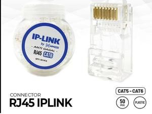 Konektor Rj 45 IP-LINK RJ45 CAT6 CAT5 BESI ANTI GAGAL TEMBUS CONNECTOR Konektor IPLINK Cat 5 / Cat 6