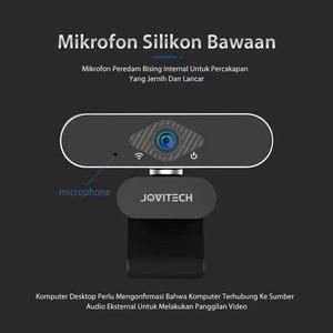 Jovitech Webcam Laptop 1080P USB Kamera PC 4K Full HD Camera Webcast Live Broadcast Video Meeting Camera