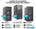 Alcatroz Futura Millenia M500 / M600 / M800 PRO Casing PC m-ATX Include Pre-Installed 2 Fan RGB + PSU