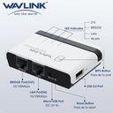 WAVLINK WL-NU516U1 WIRELES | WL-N7U2P11 USB 2.0 PRINT SERVER WIFI 2.4G 10/100Mbps