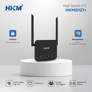 [1733698147212297259] Wireless Router HKM HKM0127+| HKM 0127+ Modem Wifi 4G LTE UNLOCK (Tanpa Kartu)