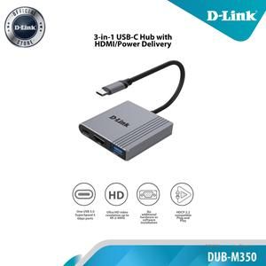 Dlink Type C Hub to Hdmi D-Link DUB-M350 3-in-1 USB-C Hub with HDMI With Power Delivery