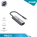 D-Link DUB-E135 USB-C to Gigabit Ethernet Adapter With Power Delivery USB