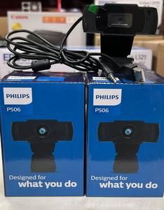 WEBCAM PHILIPS P506 FULL HD 720P BUILT IN MICROPHONE WIRED PLUG AND PLAY