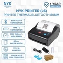 NYK Printer Thermal Bluetooth 80MM L6 - Printer Kasir Struk Portabel 80mm