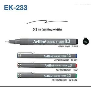 ARTLINE Drawing Pen System Pens EK-233 | Pen Artline EK233 0.3Mm Hitam