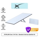 STARLINK Gen 3 V4 Flat - Kit Antena Satelit Standar Internet Dual Wi-Fi Wifi 6 Router Original Aman Cepat Garansi Resmi Indonesia
