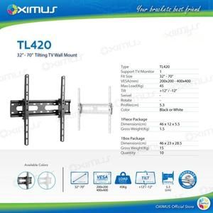 BRACKET TV LED LCD MONITOR 32"-70" OXIMUS TL420 Wallmount Tilt
