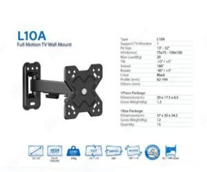 Bracket TV Led Monitor Oximus L10A ( 13"-32" ) BRACKET TV Wall Mount Bracket 20kg Tilt Swivel Rotate