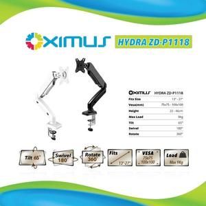 Oximus HYDRA ZDP1118 - Desk Mount Bracket LED Monitor 19 - 34" Inch SINGLE ARM GAS SPRING LED/LCDTV MONITOR