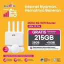 Hifi Air HKM 131 Pro Modem Wifi 4G Unlock All Operator Kuota 215GB Setahun Tanpa Syarat - HKM131 Pro 215GB