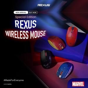 [1731819069798188075] Rexus RIVA RX120 / RX-120 Marvel Edition - Mouse Gaming Wireless Lightweight PAW3311