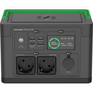 APC Power Station Portable PPS330-GR, 332Wh Lithium-ion, LCD, 2 CEE 7/3 Schuko outlets, Sinewave, Wireless Charger PPS330-GR