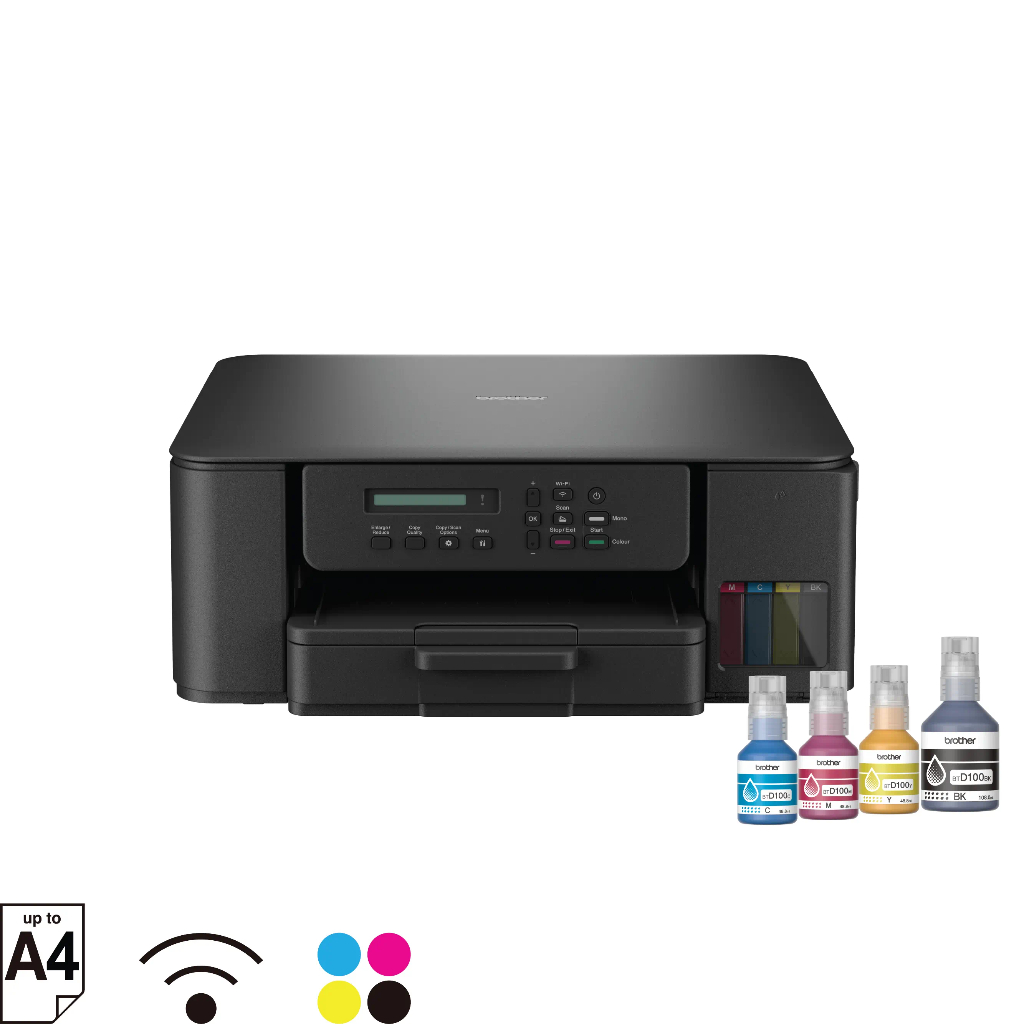 [1731766034523128875] Brother Printer DCP-T530DW Tinta Tank All In One dengan Wi-Fi hingga A4 dan 4 Botol Tinta Warna