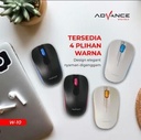 MOUSE WIRELESS BLUETOOTH ADVANCE W10 2.4G 1600 DPI switchable
