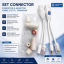 Kabel Poe Splitter Waterproof Dan POE Injector Konektor Kabel POE Set Waterproof