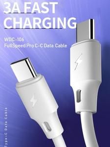 [1731663619071640619] Kabel Data WEKOME WDC-106a Black Type-C to Type-C Data Cable