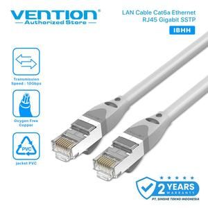 [1731655946290496555] VENTION Kabel Lan Ethernet Cat 6 Cat6 RJ45 Gigabit SSTP FTP 15 Meter - Abu-abu / IBH