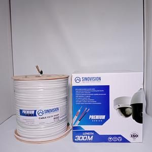 kabel cctv coaxial rg59 + power sinovision 300m | Kabel RG 59+P Sinovision