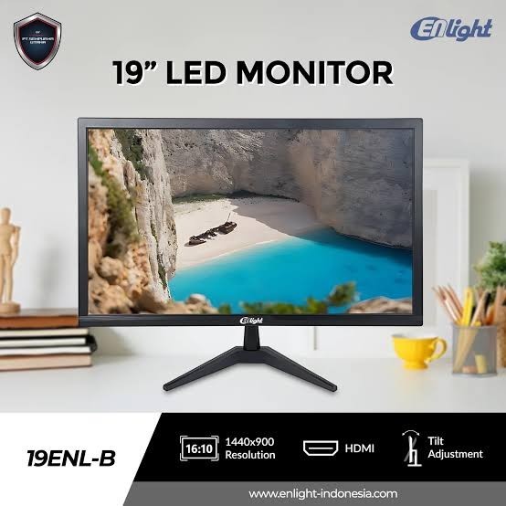 [1731413647821603883] MONITOR ENLIGHT 19ENL-B 19" VA FHD 5ms 75Hz