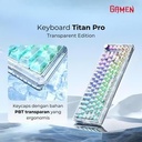 Mechanical Keyboard GAMEN Titan PRO Gasket / Gaming Mechanical Titan Pro Transparant