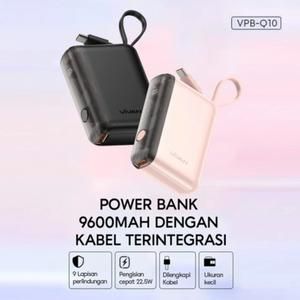 [1731355579892073515] VIVAN VPB-Q10 Mini Powerbank 9600 mAh 22.5W Fast Charging Flight Friendly PD QC 3.0 | 9 Safety