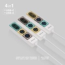 USB Hub 4 Port REXUS RXH-337 V3.2 2in1 USB + Type C