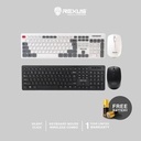 Combo Keyboard Mouse Wireless Rexus KM8 Mouse & Keyboard Bundle