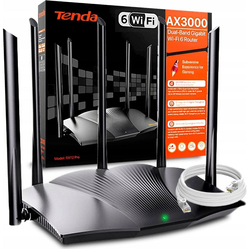 Tenda TX12 Pro AX3000 Dual Band WiFi 6 Gigabit Wireless Router Tenda TX 12 Pro Wi Fi 6