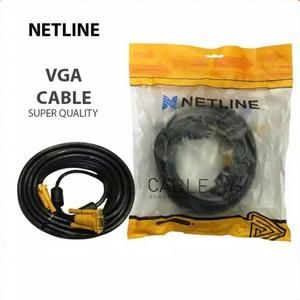 [1731145039493694507] Kabel VGA M-M 15M 20M 25M 30M 40M 50M Netline HQ (Goldplate) - MALE / MALE