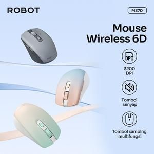 [MS-RB-M370] Mouse Wireless ROBOT M370 /M 370 2.4GHz Silent Klik Optical 3200DPI