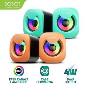 [SP-RB-RS180] Speaker Robot RS180 Speaker Multimedia USB Speaker RGB 4W Original