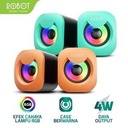 Speaker Robot RS180 Speaker Multimedia USB Speaker RGB 4W Original