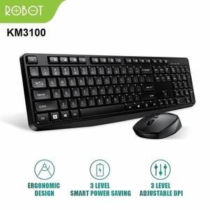 [MK-RB-KM3100] Keyboard & Mouse Robot KM3100 Portable Mini Wireless Set Combo-KM3100