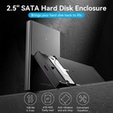 Vention SATA HDD SSD 2.5" M.2 Sata / Nvme Enclosure Case External