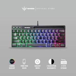 [1731145051535082539] Keyboard mini RGB with stand holder NYK Nemesis ERIS K-06 K06