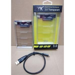 [CS-HDD-NYK-2.5INC] Casing SSD / HDD NYK Atom - HDD SSD 2.5" Sata USB 2.0 Transparan