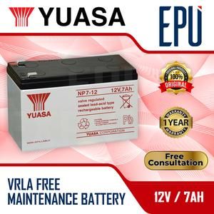 Baterai UPS Yuasa 12v 7ah / Battery Yuasa 12V 7AH / Batterry Batre Yuasa