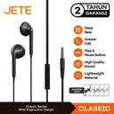 Headset Earphone JETE Classic - Headset murah berkualitas Original