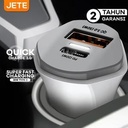 Car Charger JETE R2 Charger Mobil | Car Charger 20W Quick Charger 3.0