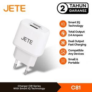 [ADP-JT-C8] JETE C81 / C-81 Charger Dual USB Output 2.4A Fast Charging