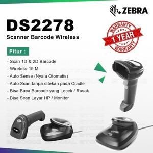 Scanner Zebra DS2278 Wireless 1D & 2D Barcode Scanner DS 2278
