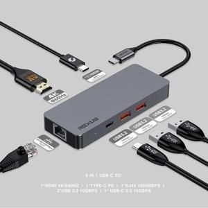 [CNV-RX-RXT601] Rexus RXT-601 Converter 6 in 1 Type-C to Multiport Hub Converter USB