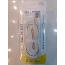 Kabel Data Wellcome 2 Meter Usb Micro 2M 3A Ecer Kabel Flat Micro